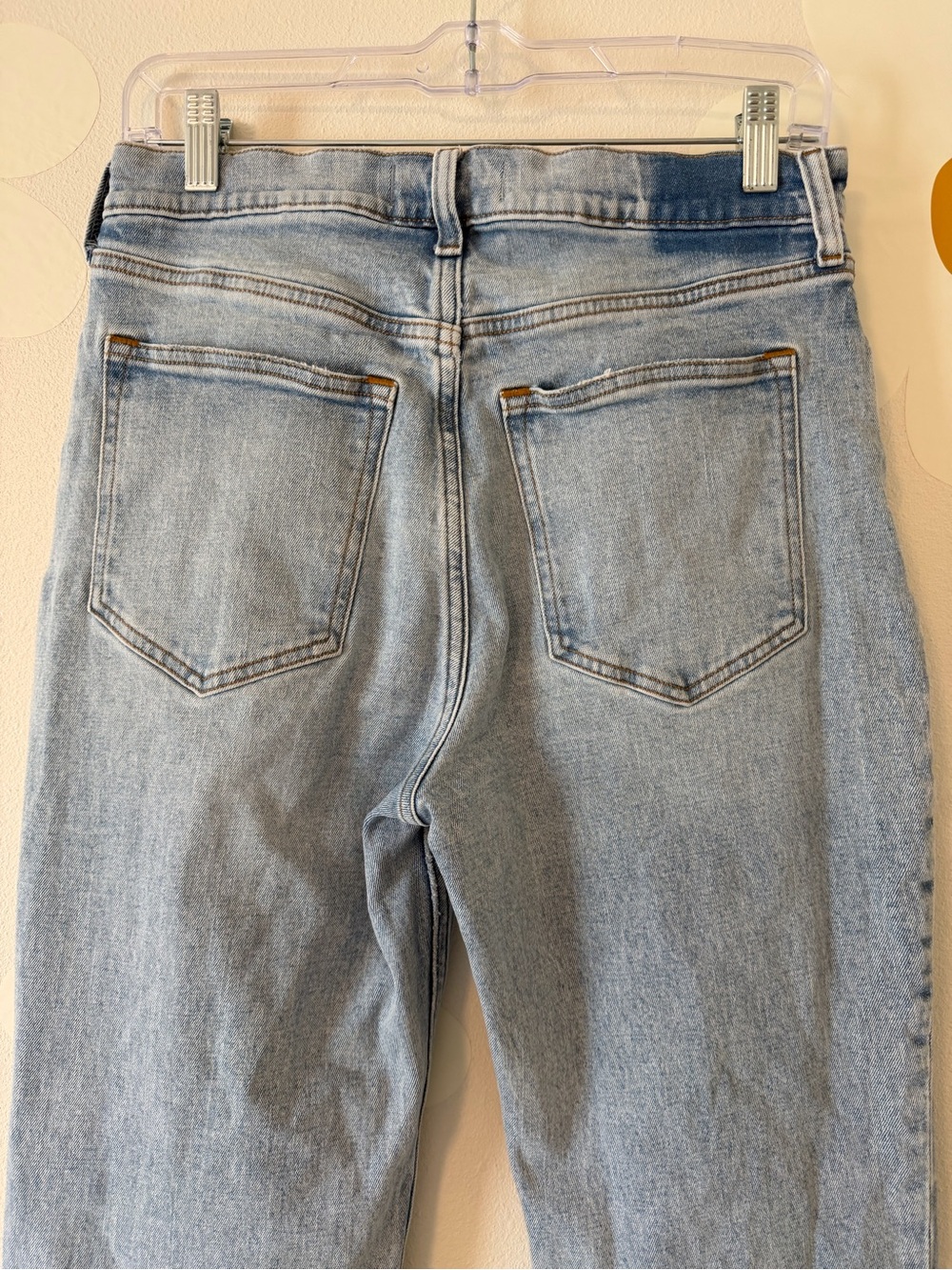 Abercrombie The Ankle Straight Ultra High Rise Stretch Light Wash Jeans 6 SHORT - Picture 10 of 15
